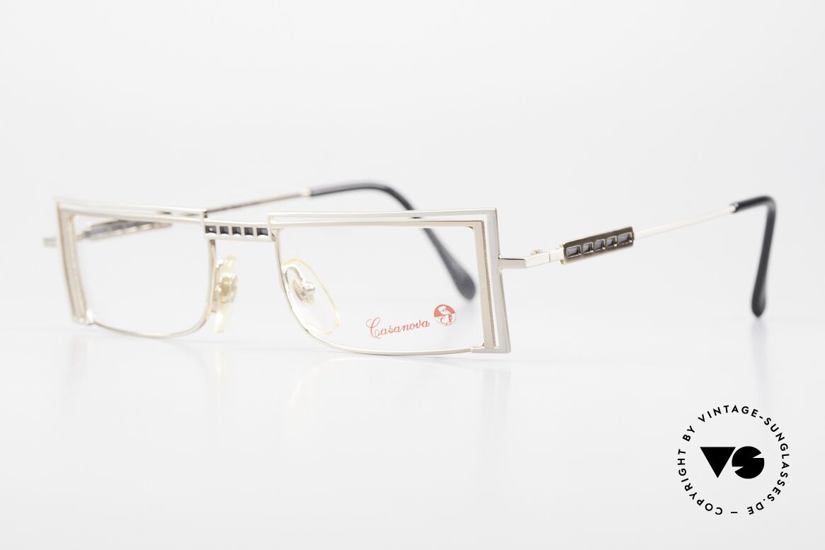 Casanova LC5 Square Eyeglass-Frame 90's, LC ="Liberty Collezione", which is Ital. "Art Nouveau", Made for Men and Women