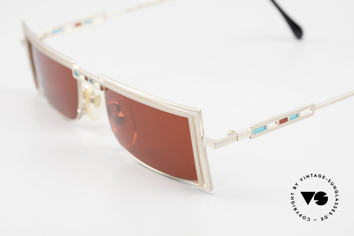 Casanova LC5 Square Frame 3D Red Lenses, frame design & color according to the "Belle Epoque"., Made for Men and Women