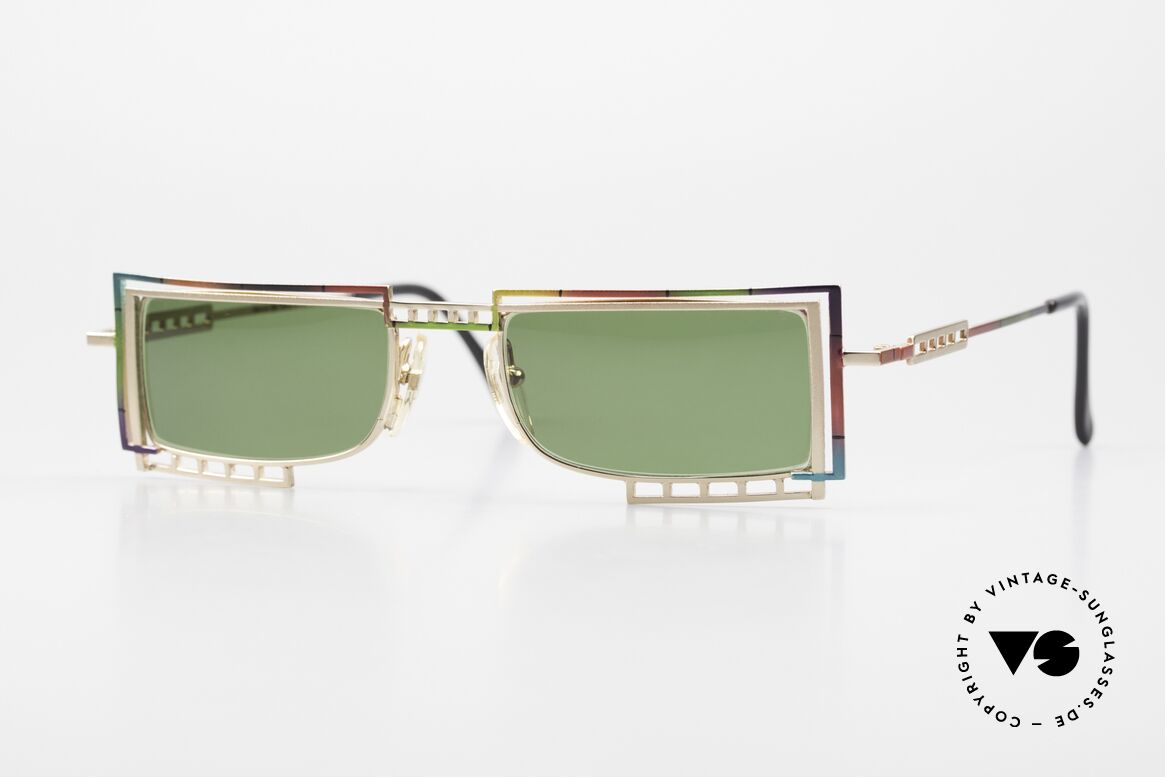 Casanova LC4 Rainbow Colored Shades 90's, Casanova sunglasses, mod. LC-4, size 46/20, col. 02, Made for Men and Women