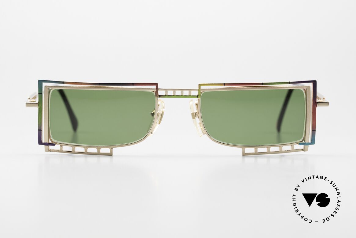 Casanova LC4 Rainbow Colored Shades 90's, interesting 1980's/90's vintage sunglasses from Italy, Made for Men and Women