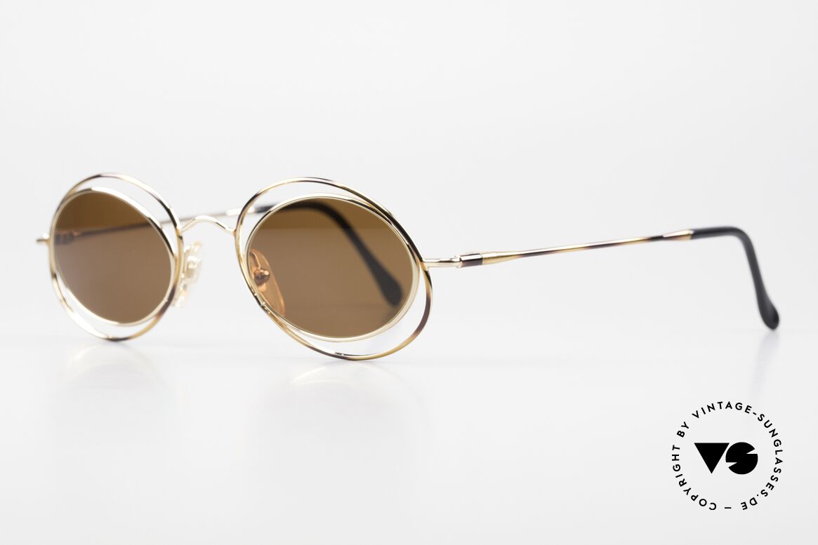 Casanova LC16 Women's Sunglasses Crazy, terrific frame pattern in gold, bronze and "tortoise", Made for Women