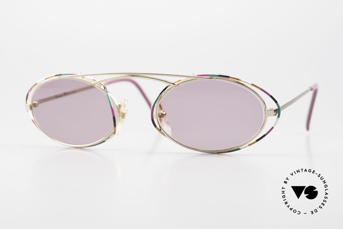Casanova LC22 Art Nouveau Shades Purple, oval CASANOVA LC-22 sunglasses, size 48/20, col. 04, Made for Women