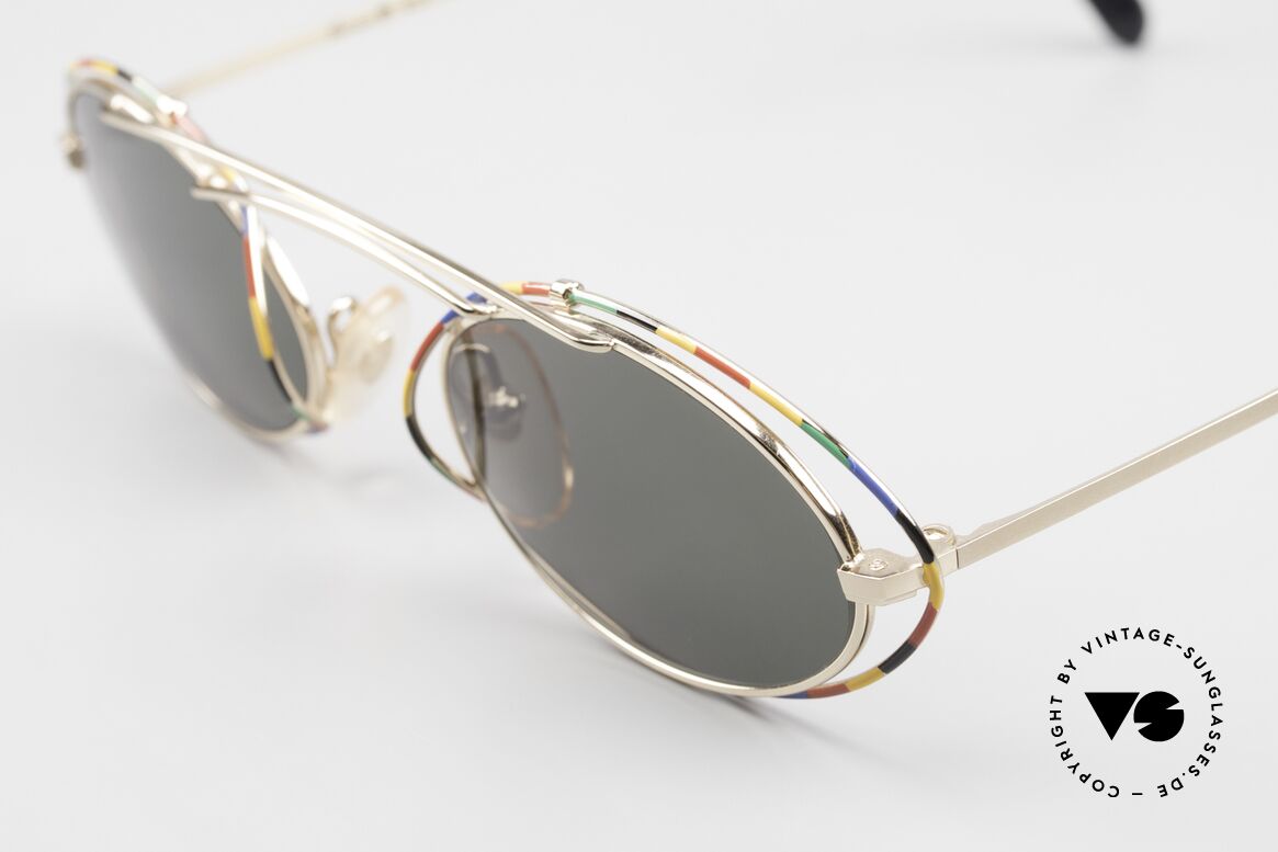 Casanova LC22 Crazy Shades Art Nouveau, precious gold-plated frame with multicolored pattern, Made for Women