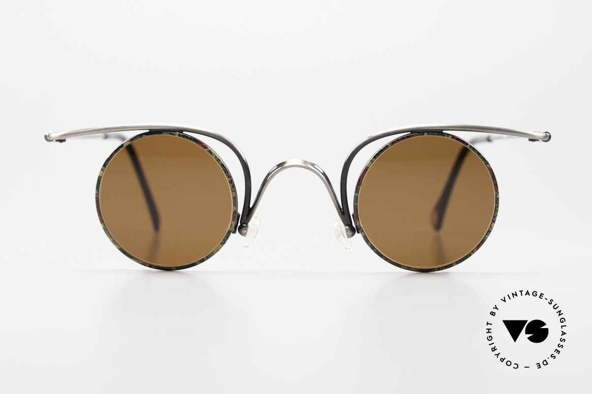 Casanova LC32 Crazy Round Shades 80s 90s, LC ="Liberty Collezione", which is Ital. "Art Nouveau", Made for Men and Women