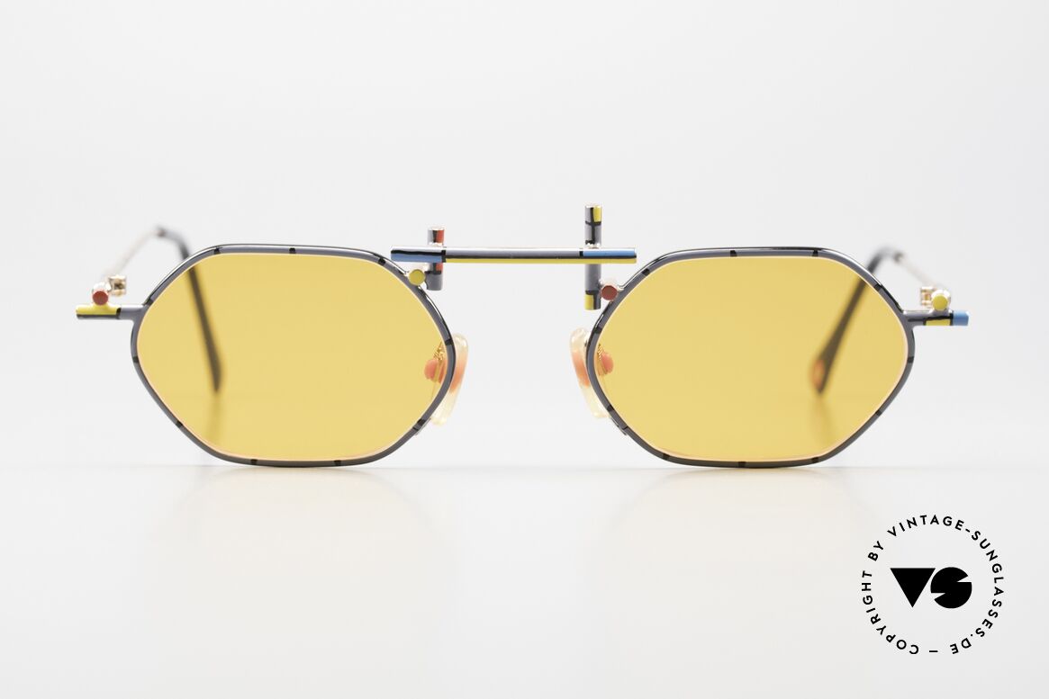 Casanova RVC5 Geometric Frame Primary Colors, RVC = "RietVeld Collezione"; was a Dutch architect, Made for Men and Women