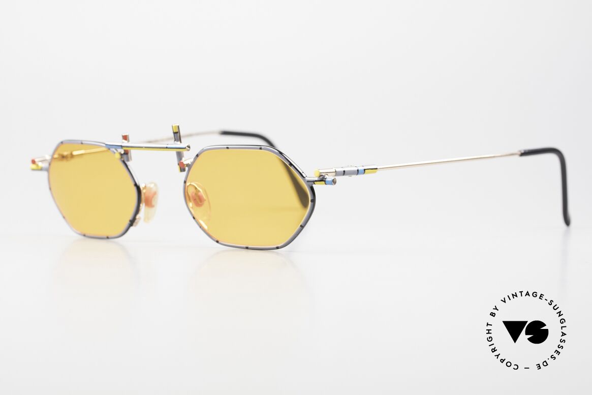 Casanova RVC5 Geometric Frame Primary Colors, Rietveld belonged to the artist association "De Stijl", Made for Men and Women