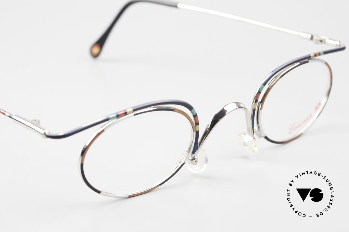 Casanova LC31 Crazy Oval Eyeglasses 90's, unworn RARITY with orig. clear Casanova DEMO lenses, Made for Men and Women