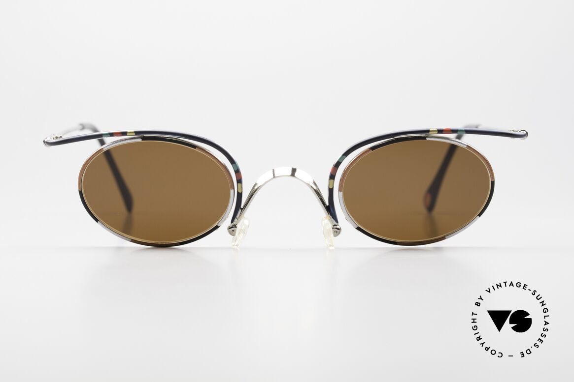 Casanova LC31 Crazy Oval 90's Sunglasses, LC ="Liberty Collezione", which is Ital. "Art Nouveau", Made for Men and Women