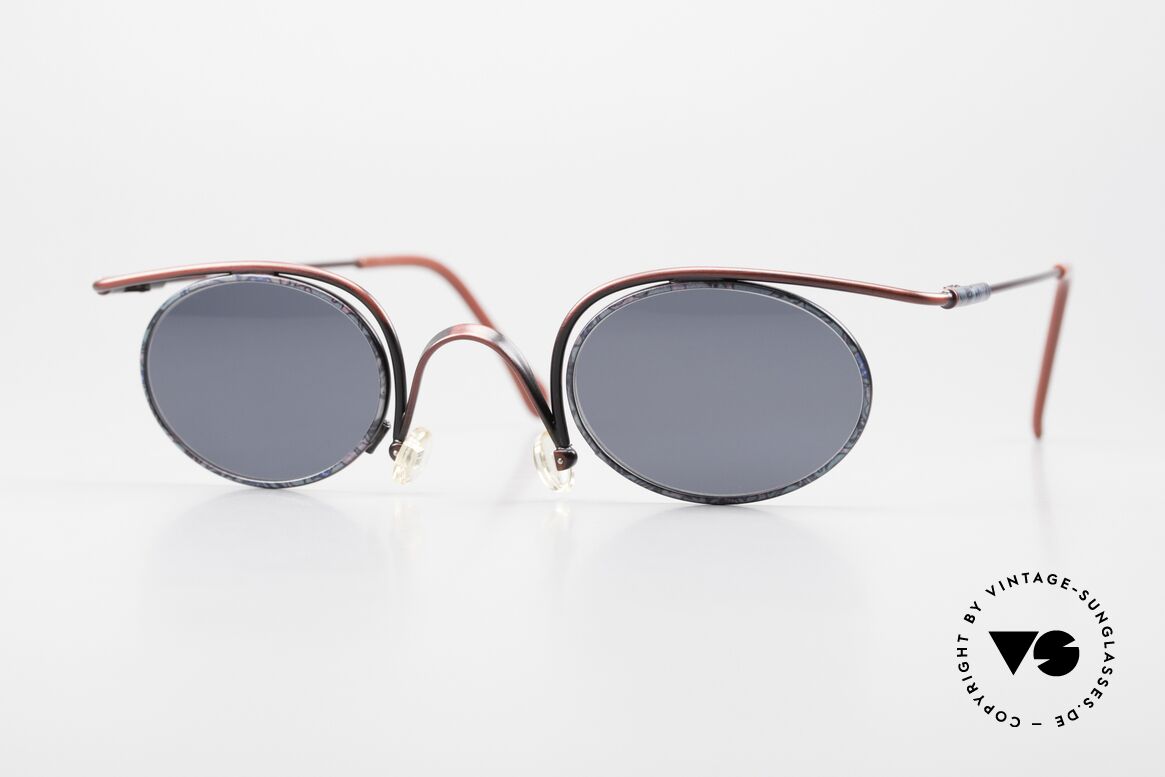 Casanova LC31 90's Sunglasses Crazy Oval, oval CASANOVA LC-31 sunglasses, size 42/30, col. 03, Made for Men and Women