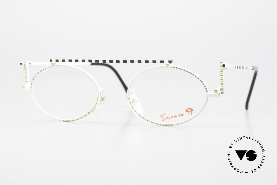 Casanova RVC4 Geometric Glasses Bauhaus, oval Casanova eyeglasses, mod. RVC4, size 48/20, col. 02, Made for Men and Women