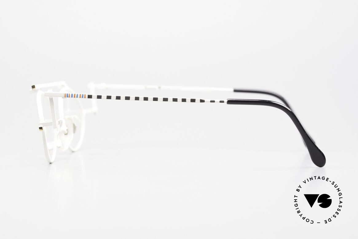 Casanova RVC4 Geometric Glasses Bauhaus, decomposition of all parts into geometric & colored forms, Made for Men and Women
