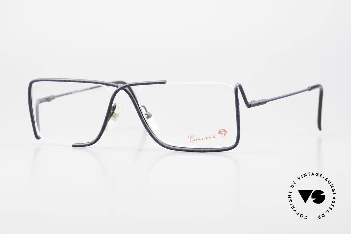 Casanova FC31 90's Art Eyeglasses Futurism, Casanova vintage glasses, FC-31, size 52/22, col. 02, Made for Men and Women