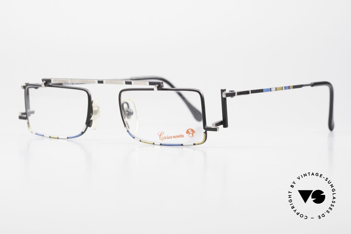 Casanova RVC3 Purist Eyeglasses Geometry, Rietveld belonged to the artist association "De Stijl", Made for Men and Women