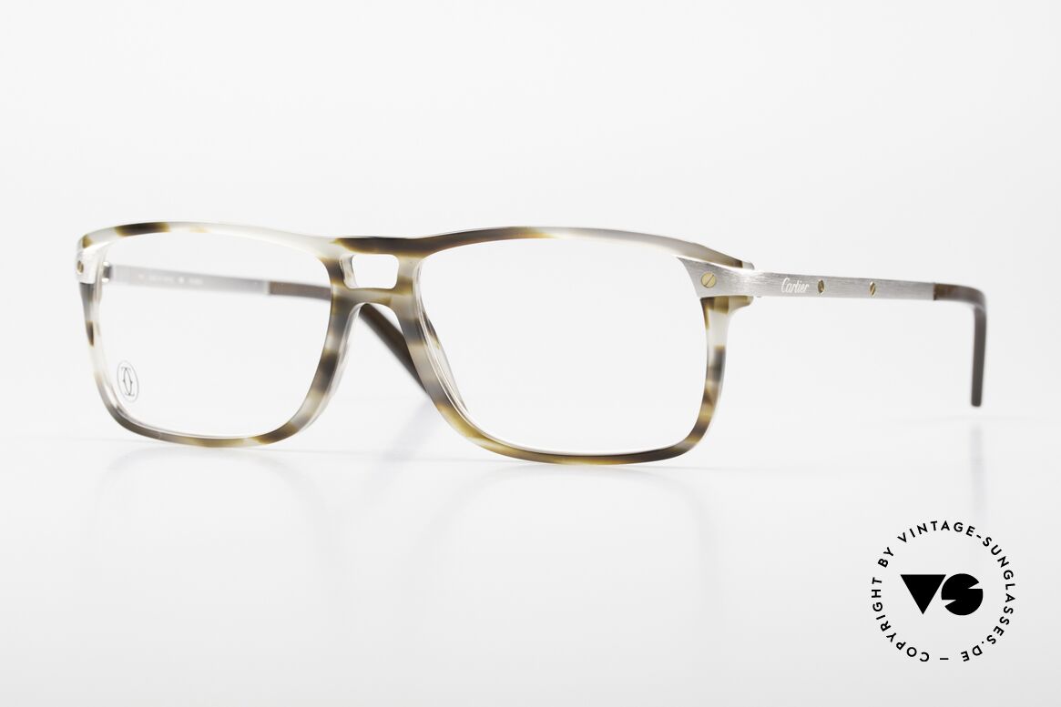 Cartier Eye Classics Men's Eyeglasses Platinum, Cartier men's eyeglasses: Composite/Metal series, Made for Men