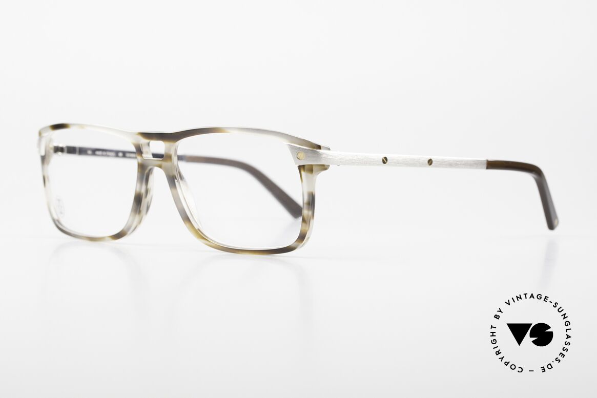 Cartier Eye Classics Men's Eyeglasses Platinum, noble frame pattern: Smoked Tortoiseshell Effect, Made for Men