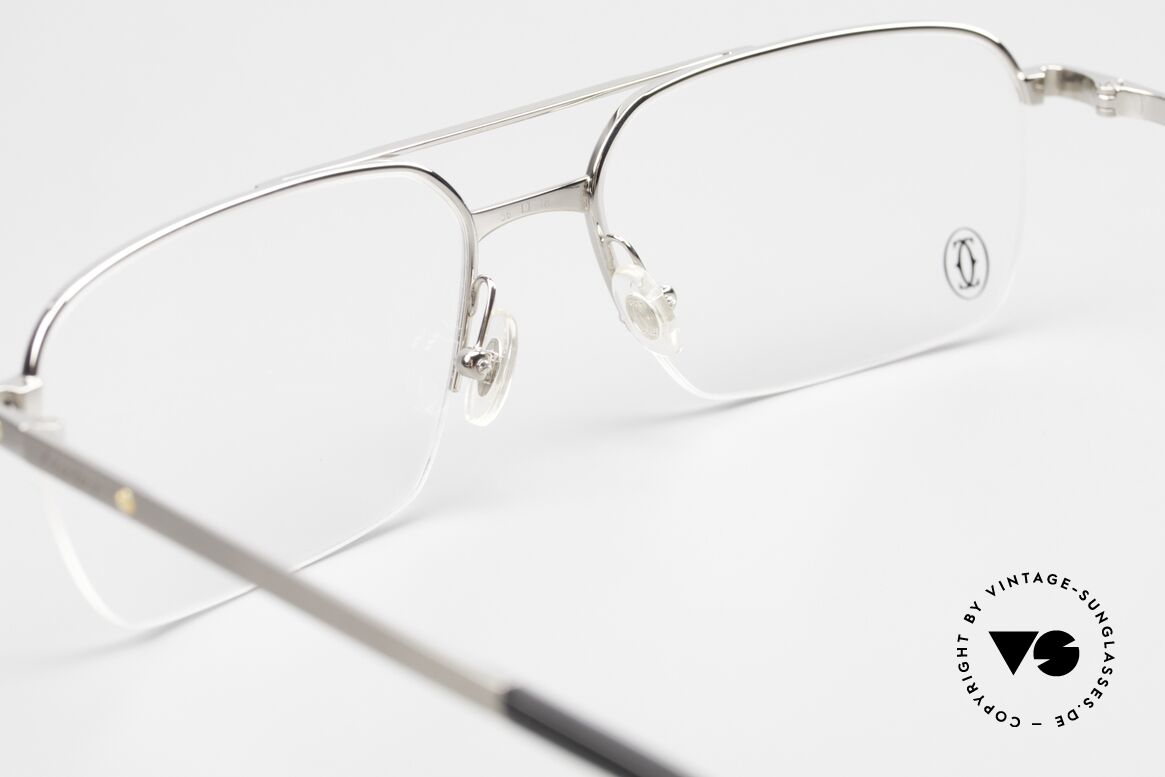 Cartier Semi T-Eye Titanium Frame Semi Rimless, Size: large, Made for Men