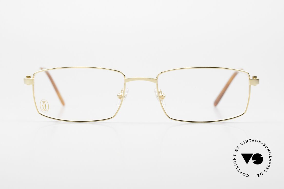Cartier River Golden Luxury Frame Square, men's glasses of the 'DÉCOR C' Collection by Cartier, Made for Men