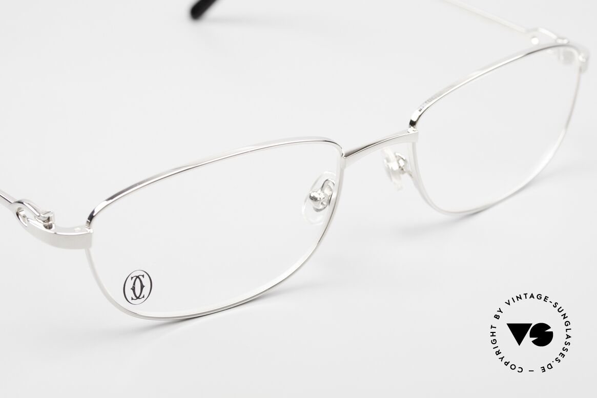 Cartier Whisper Shiny Platinum Frame Unisex, orig. catalog name: Cartier WHISPER, Ref. T8100882, Made for Men and Women