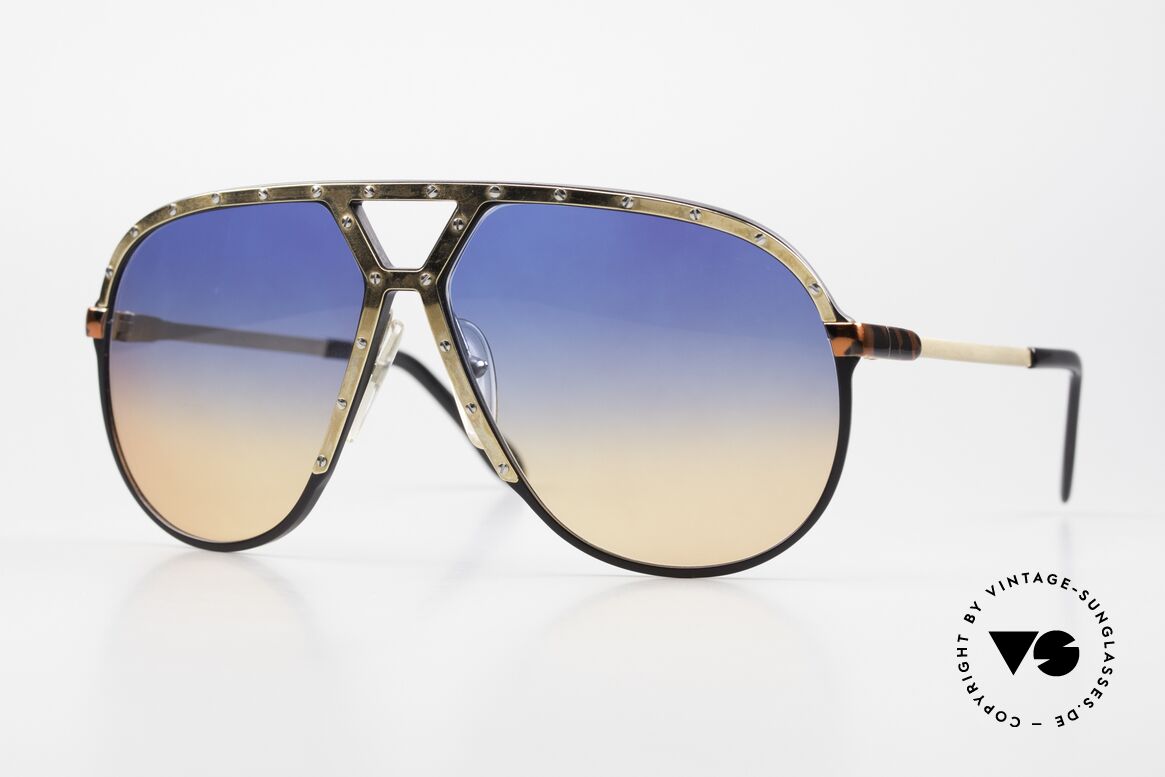 Alpina M1 Blue To Orange Gradient Lens, iconic vintage Alpina M1 West Germany sunglasses, Made for Men