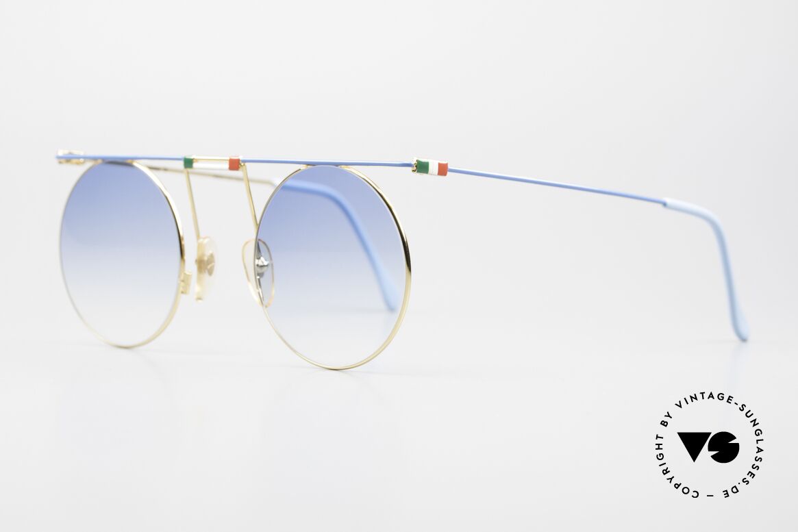 Casanova MTC 7 Art Sunglasses Italian Flag, treasured collector's edition; 24kt gold-plated frame, Made for Men and Women
