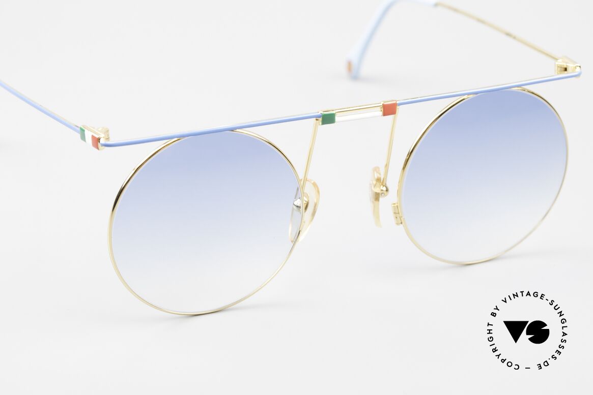 Casanova MTC 7 Art Sunglasses Italian Flag, NOS - unworn (like all our artful vintage 90's frames), Made for Men and Women