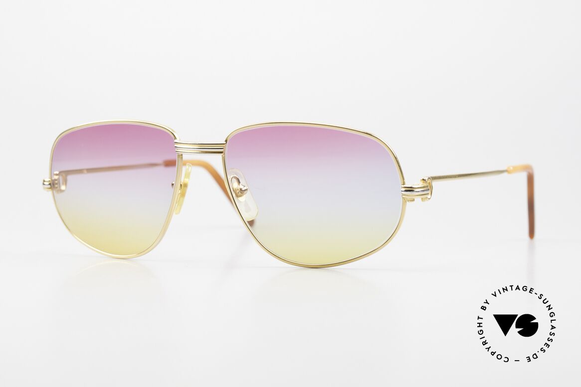 Cartier Romance LC - M Luxury Frame Chanel Case, vintage Cartier sunglasses; model ROMANCE Louis Cartier, Made for Men and Women