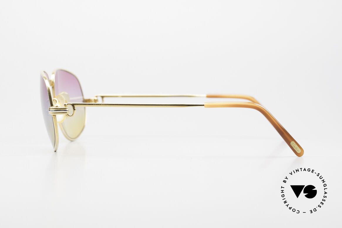 Cartier Romance LC - M Luxury Frame Chanel Case, with new sunrise-gradient sun lenses: fancy tricolored tint, Made for Men and Women