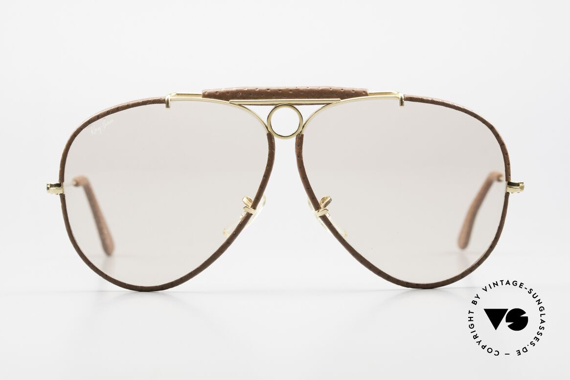 Ray Ban Shooter Leathers Changeable B&L Sun Lenses, Special Leather Edition (very hard to find); made in USA, Made for Men