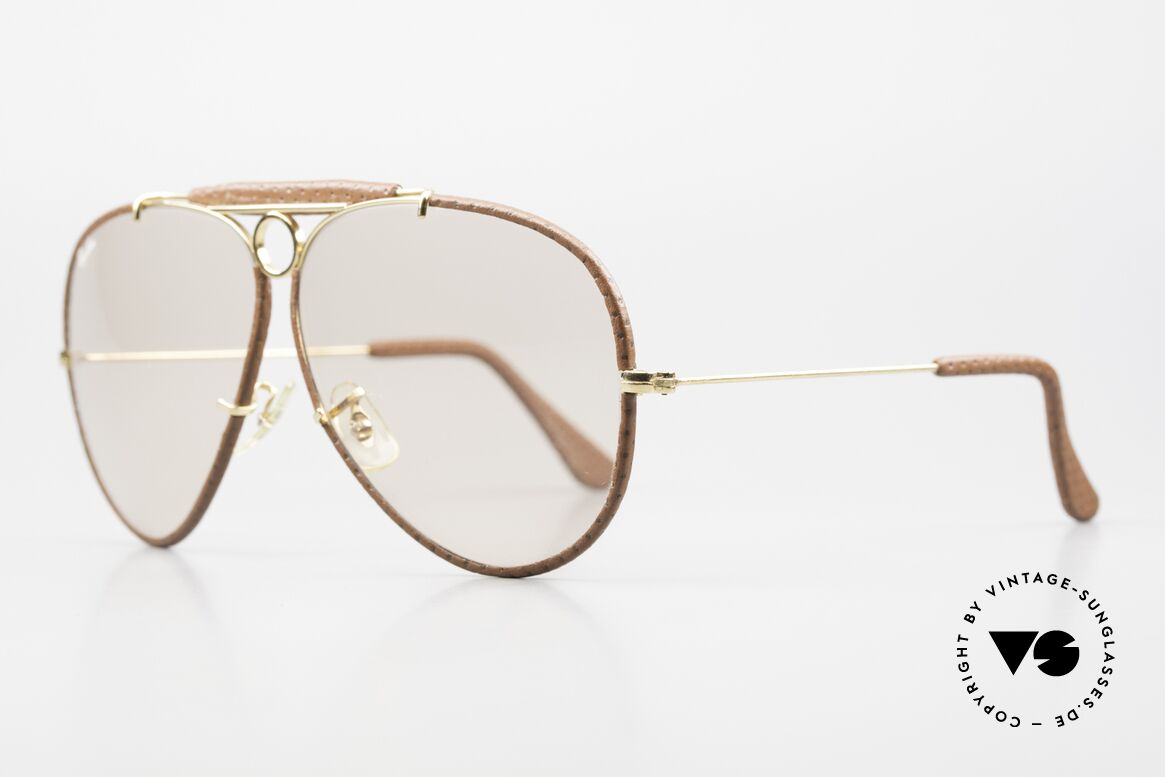Ray Ban Shooter Leathers Changeable B&L Sun Lenses, orig. Bausch&Lomb mineral lenses (100% UV protection), Made for Men