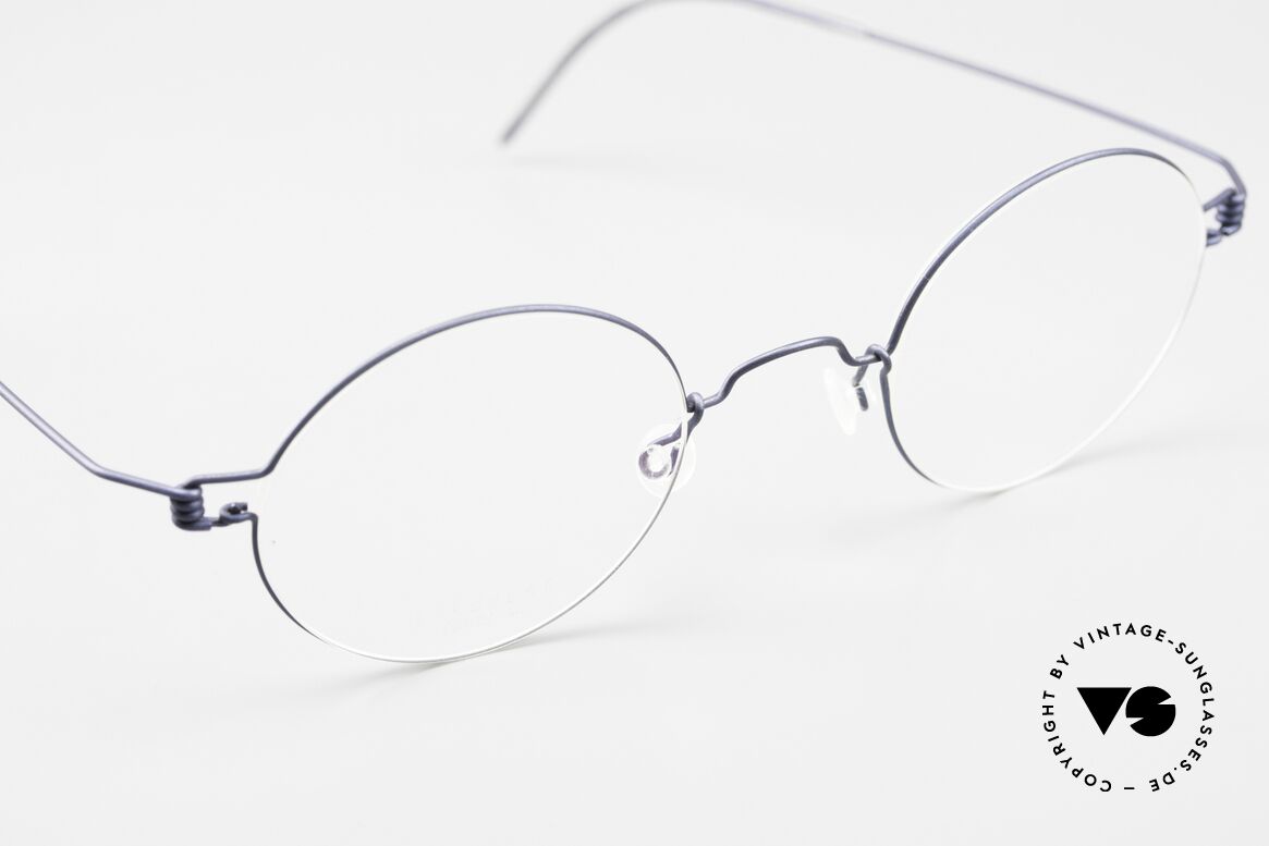 Lindberg Corona Air Titan Rim Round Titanium Frame Unisex, unworn, NOS, with original magnetic case by Lindberg, Made for Men and Women