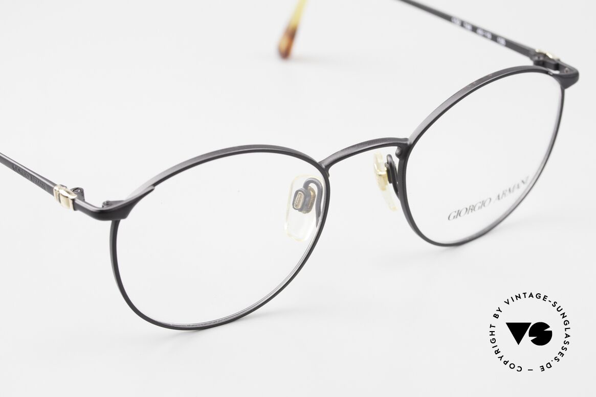 Giorgio Armani 132 Rare Old 90's Panto Eyeglasses, unworn rarity (model 132, color 748, size 49/19, 135), Made for Men