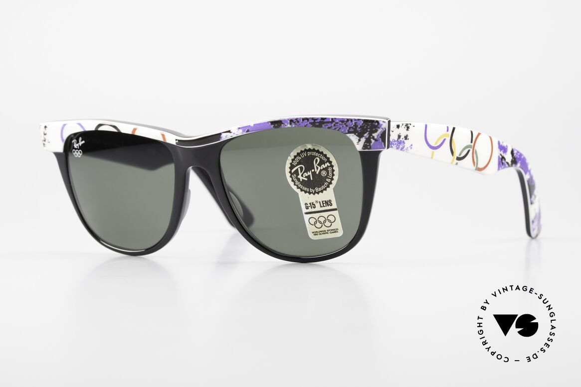 Ray Ban Wayfarer II Olympic Games 1964 Insbruck, limited Bausch&Lomb vintage Wayfarer sunglasses, Made for Men and Women