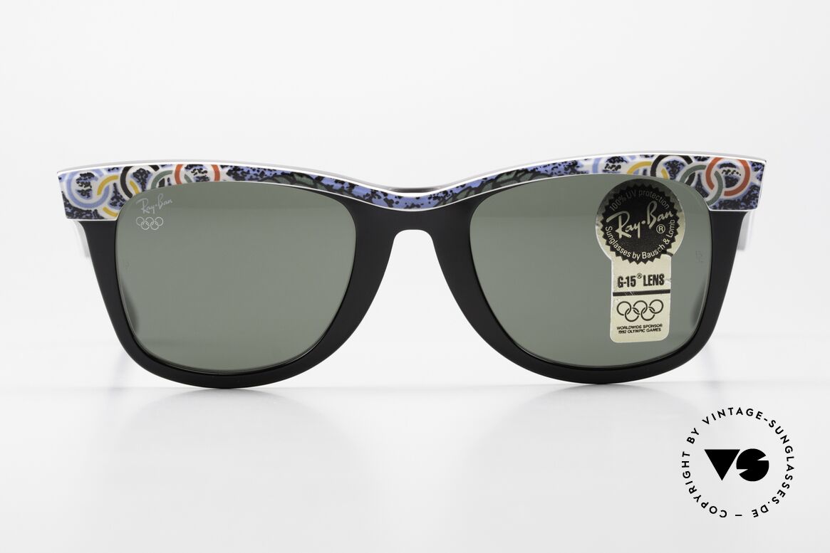 Ray Ban Wayfarer I Olympic Games 1932 Los Angeles, rare Olympia Series; sports edition Los Angeles 1932, Made for Men and Women