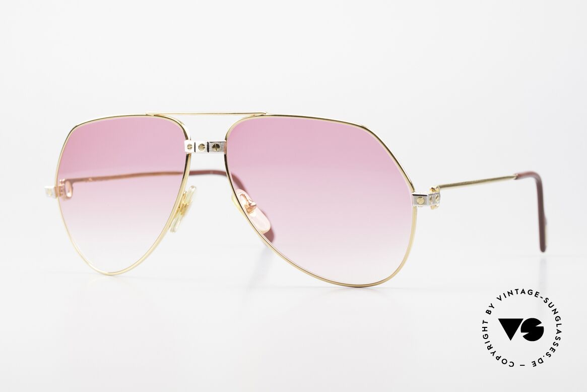 Cartier Vendome Santos - L Pink Gradient For Bond Girls, Vendome = the most famous eyewear design by CARTIER, Made for Men and Women