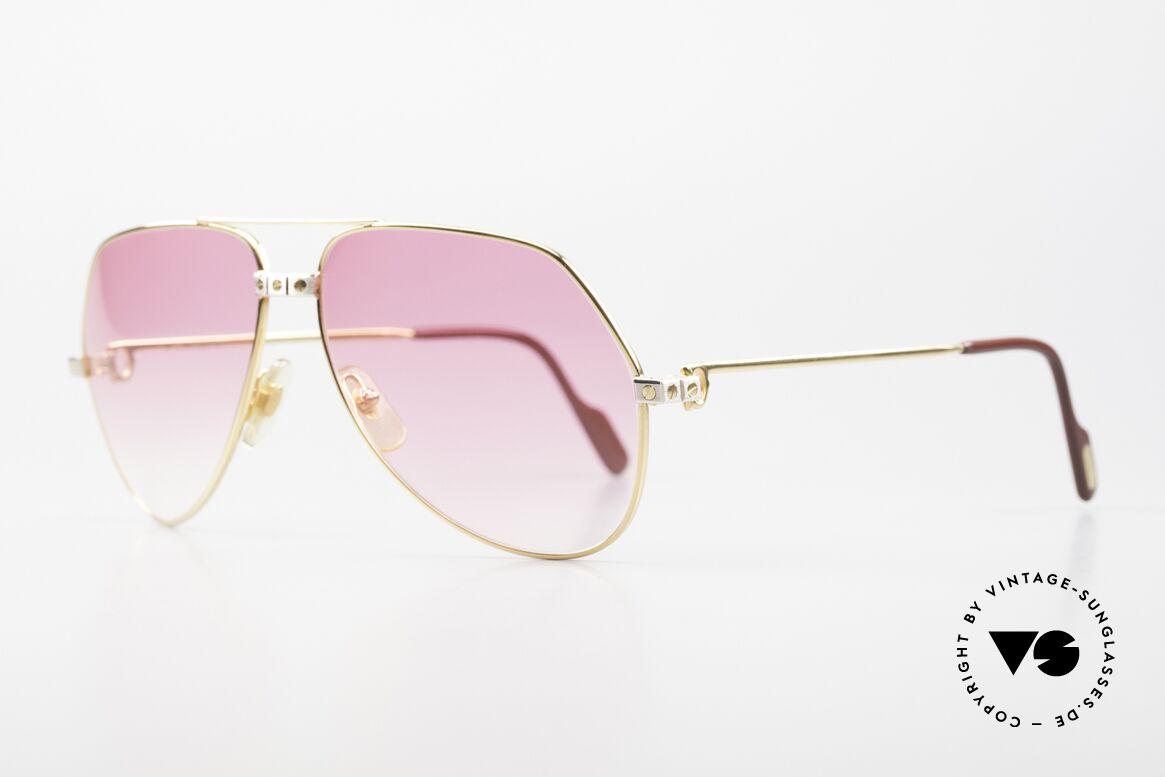 Cartier Vendome Santos - L Pink Gradient For Bond Girls, Santos Decor (with 3 screws) in LARGE size 62-14, 140, Made for Men and Women