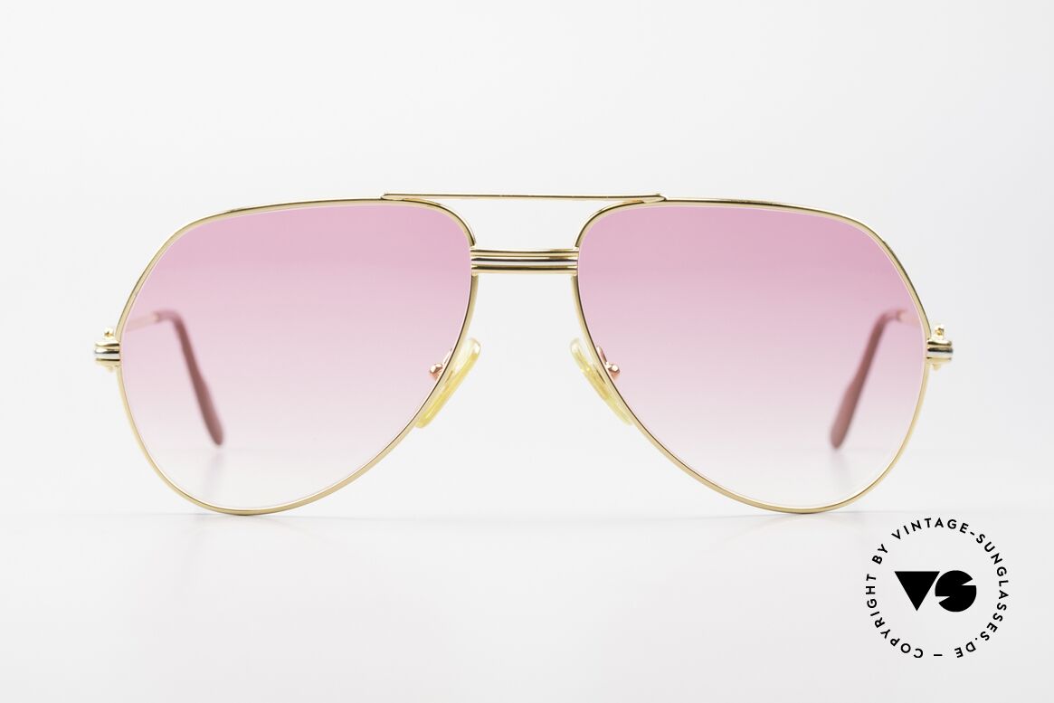 Cartier Vendome LC - M The Pink 80s Luxury Glasses, mod. "Vendome" was launched in 1983 & made till 1997, Made for Men and Women