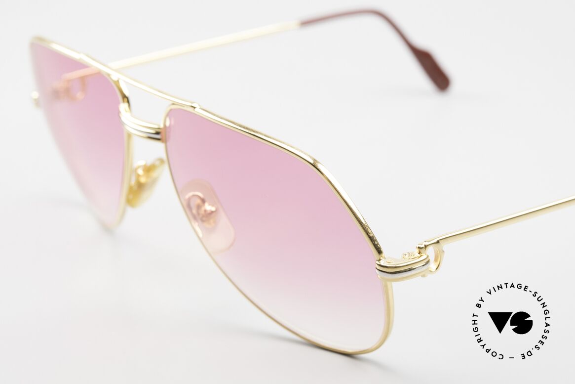 Cartier Vendome LC - M The Pink 80s Luxury Glasses, sun lenses in pink gradient to see everything in pink ;-), Made for Men and Women