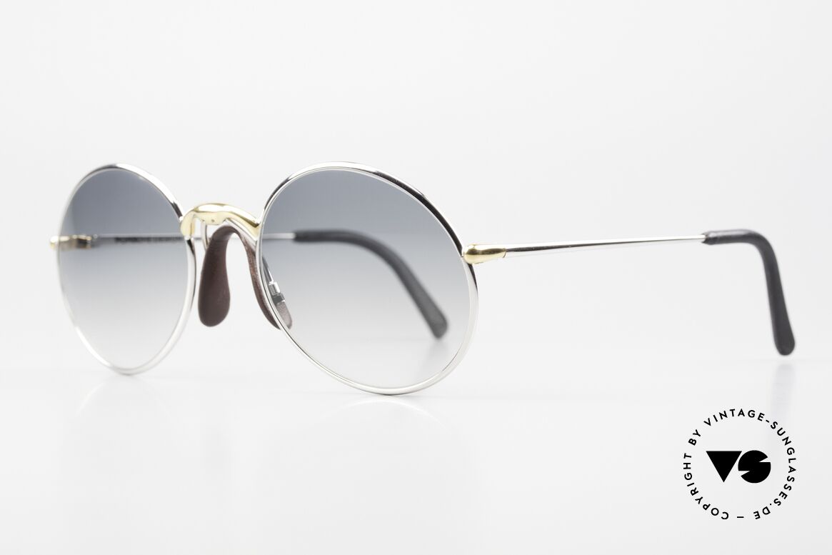 Porsche 5658 - S Round 90's Glasses Bicolor, top quality with CR39 sun lenses (100% UV protect.), Made for Men and Women