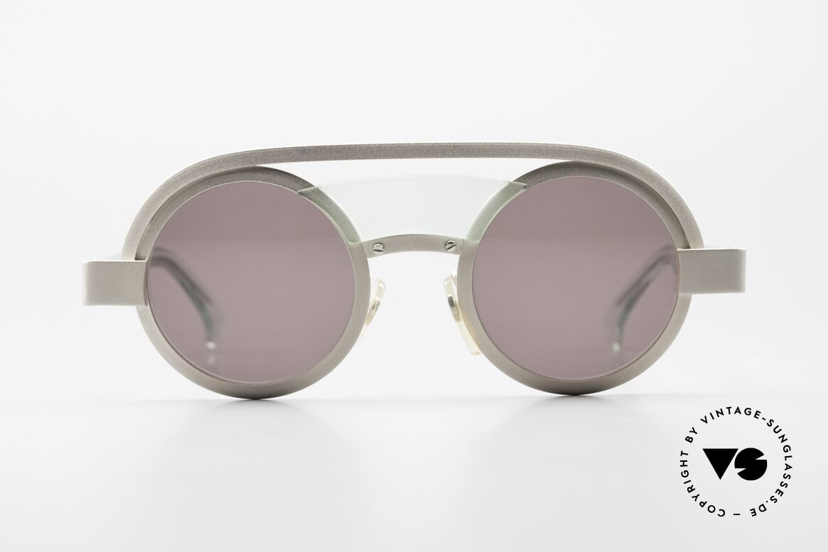 Alain Mikli 639 / 0531 Lenny Kravitz Style Shades, round vintage designer shades by Alain Mikli, Paris, Made for Men