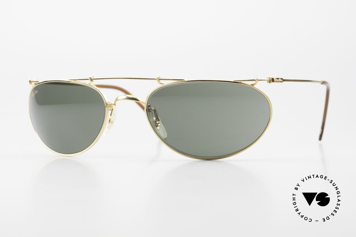 Ray Ban Deco Metals Wrap Old Bausch Lomb Ray-Ban USA, model from the Deco Metals Collection by RAY-BAN, Made for Men and Women
