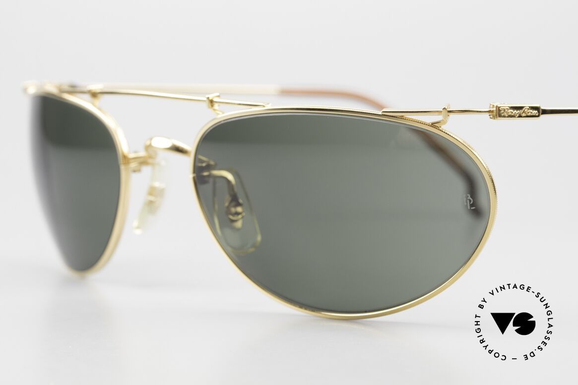 Ray Ban Deco Metals Wrap Old Bausch Lomb Ray-Ban USA, legendary B&L mineral lenses (100% UV protection), Made for Men and Women
