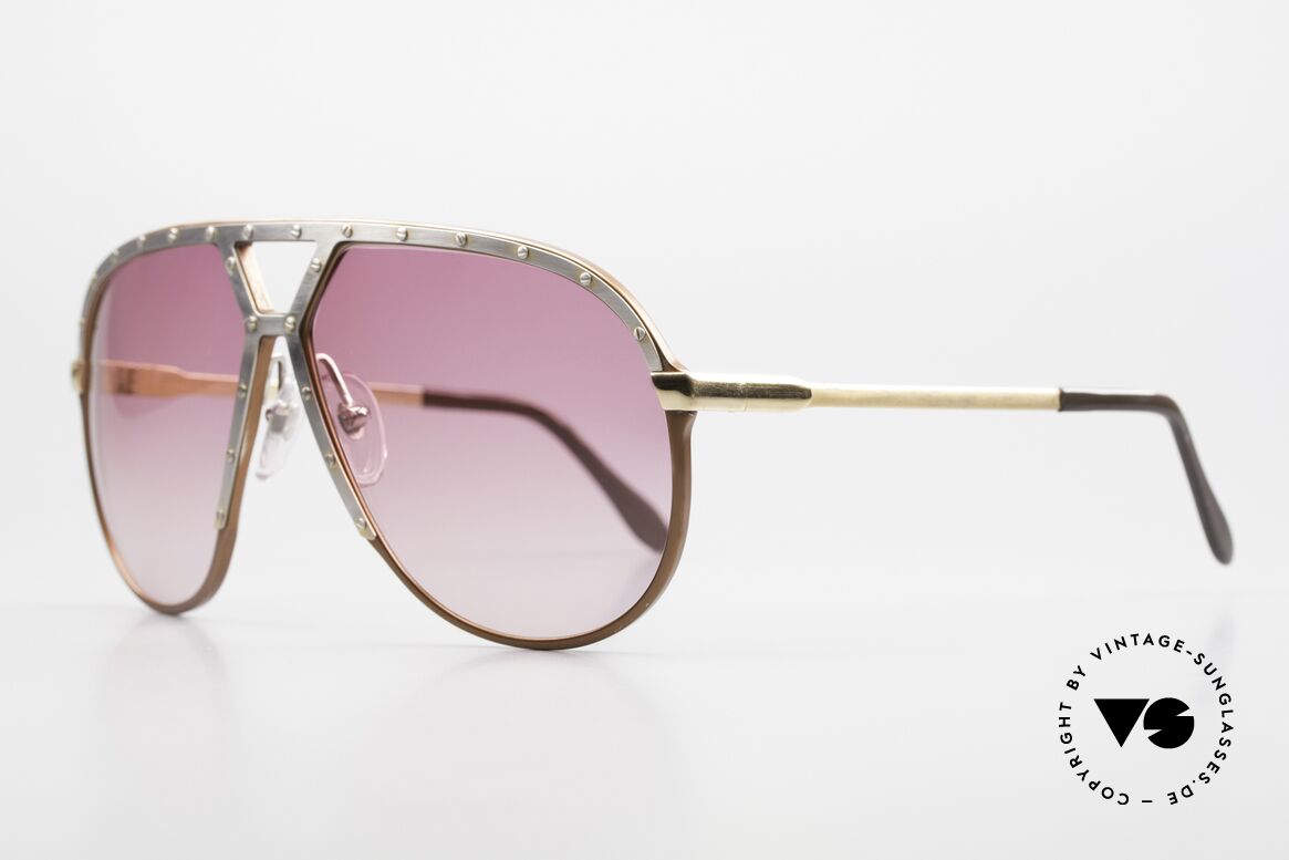 Alpina M1 Vintage Glasses Ladies & Gents, with new purple-gradient lenses (100% UV prot.), Made for Men and Women