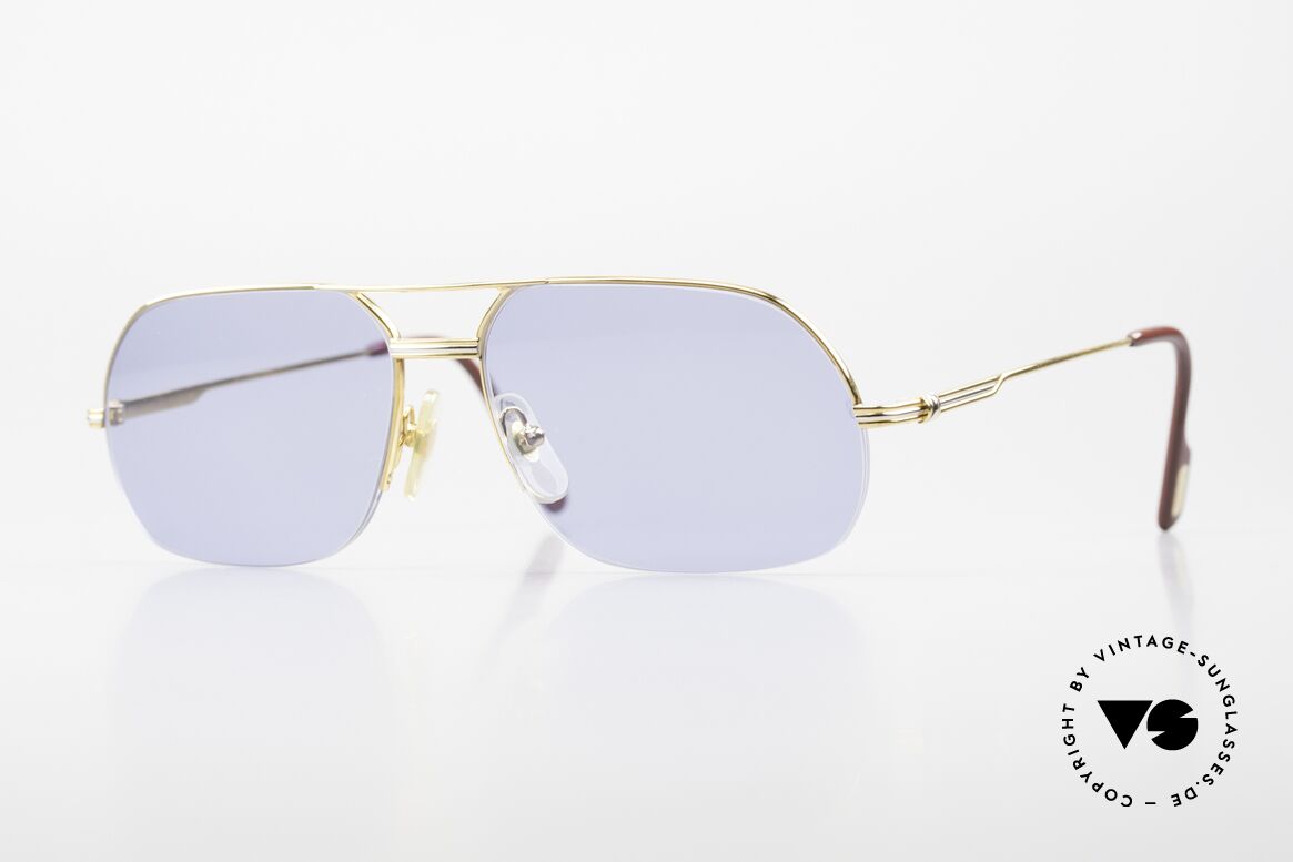 Cartier Orsay Luxury Men's Sunglasses 90'S, striking Cartier vintage sunglasses; size 58°15, 135, Made for Men