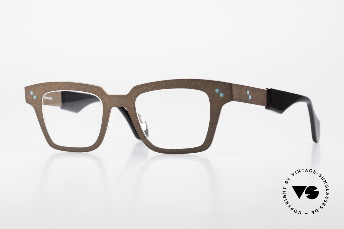 Theo Belgium Cinquante Titanium Designer Frame, striking square designer specs by THEO Belgium, Made for Men