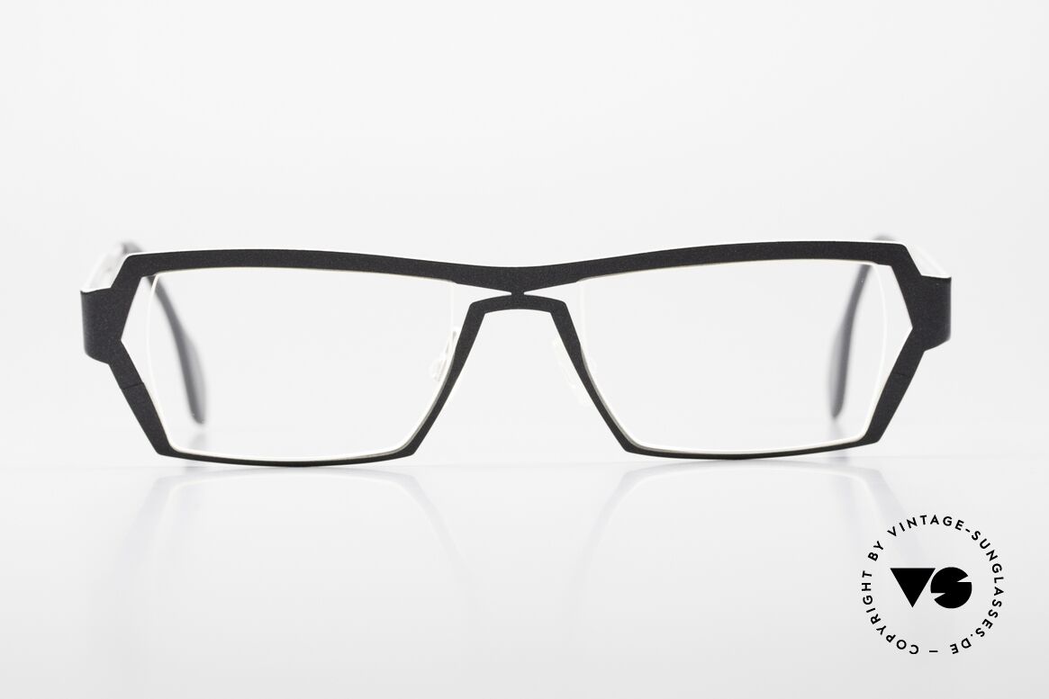 Theo Belgium Opulence Designer Titanium Frame, model Opulence, color 229 (titanium and black), Made for Men