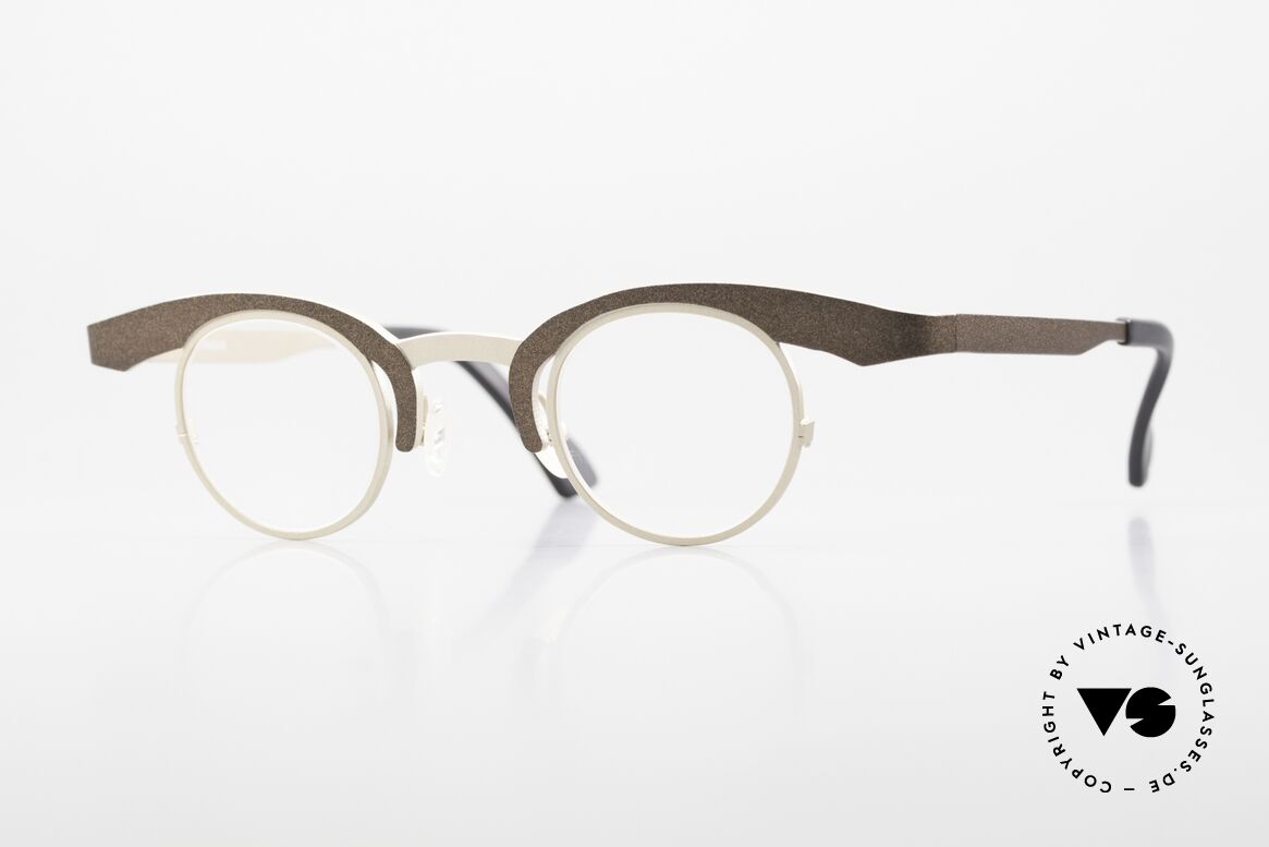 Theo Belgium O Women's Frame Titanium, interesting ladies' glasses by Theo; vintage, Made for Women