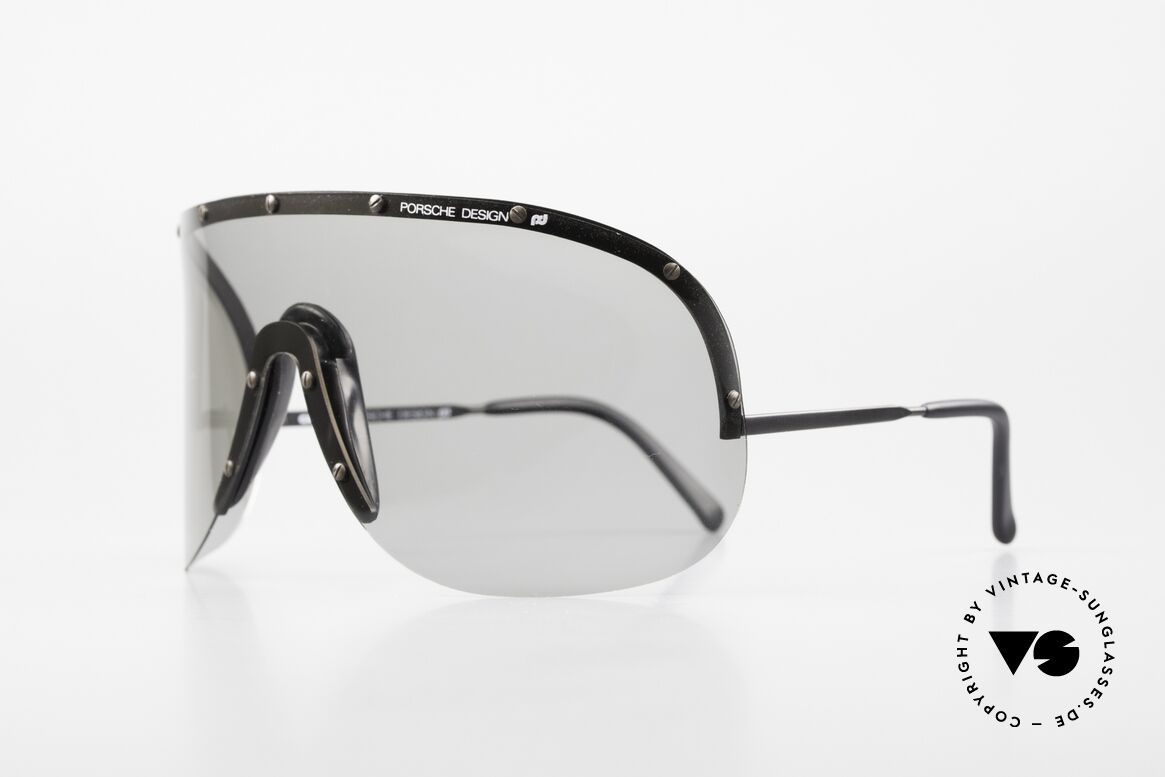 Porsche 5620 80's Yoko Ono Shades Black, worn by Yoko Ono ("Rolling Stone" magazine cover, 1981), Made for Men and Women