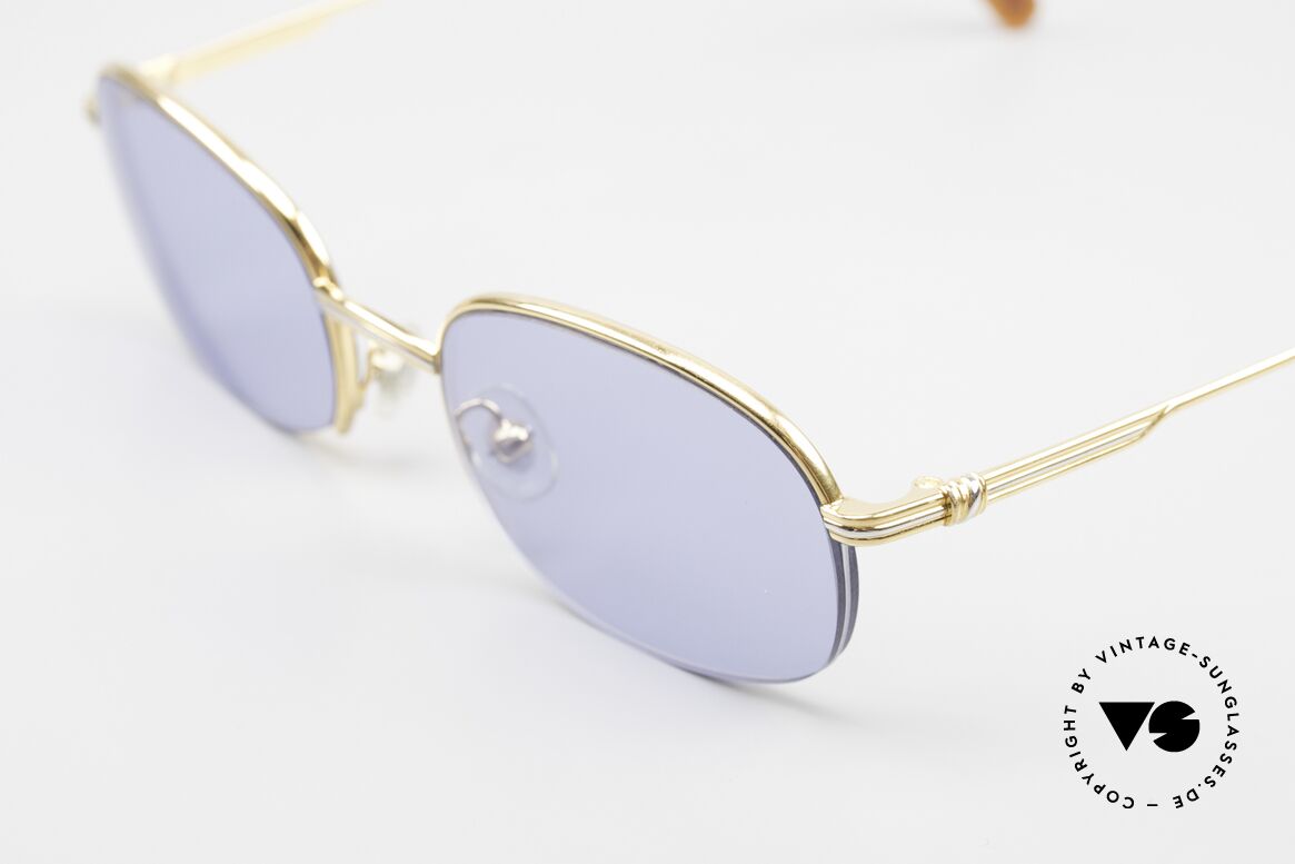 Cartier Nylor Rare Luxury Sunglasses 90's, 22kt gold plated (like all Cartier vintage models), Made for Men and Women