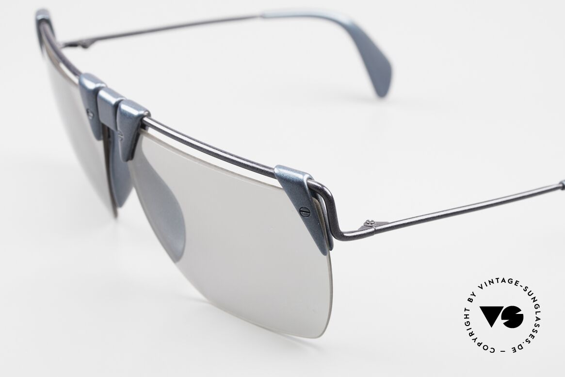 Rodenstock 1758 SuperSonic XL Men's Sunglasses 80's, X-Large sunglasses with light mirrored lenses, Made for Men