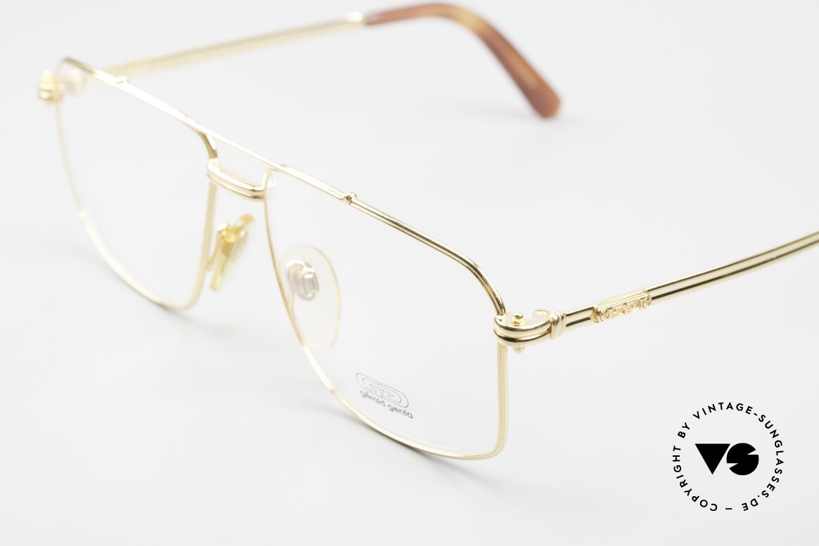 Gerald Genta New Classic 21 24ct Gold Plated Men's Specs, in high-end quality (gold plated frame); made in Italy, Made for Men
